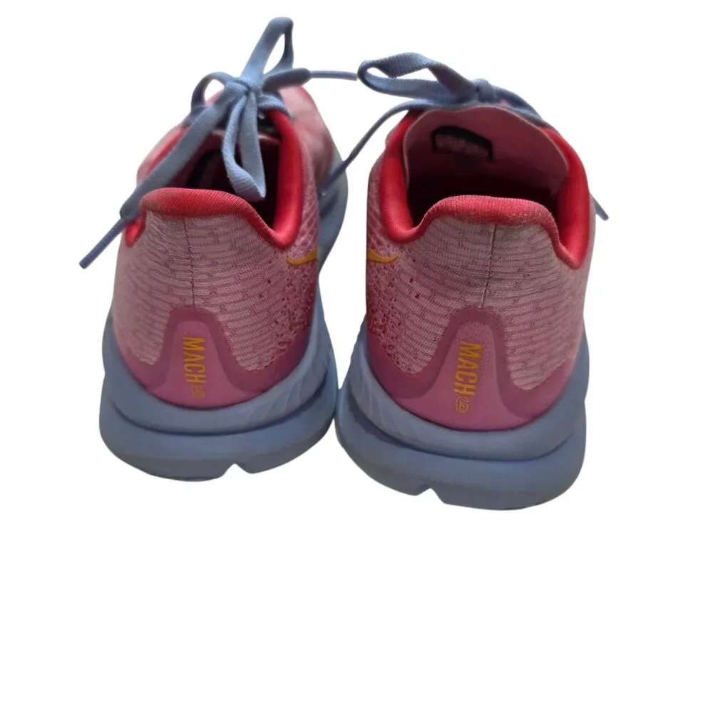 HOKA Mach‎ 6 Womens Size 4.5 Pink Blue Running Shoes Sneakers Lightweight